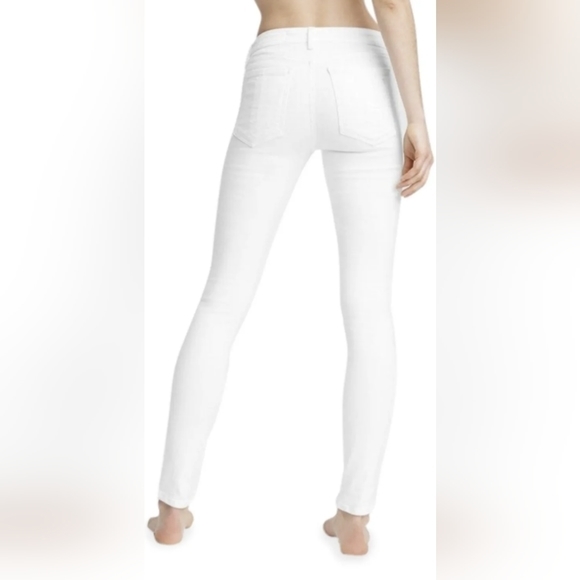 NWT Rag & Bone high rise ankle skinny white denim stretchy jeans size 23 - Picture 2 of 10